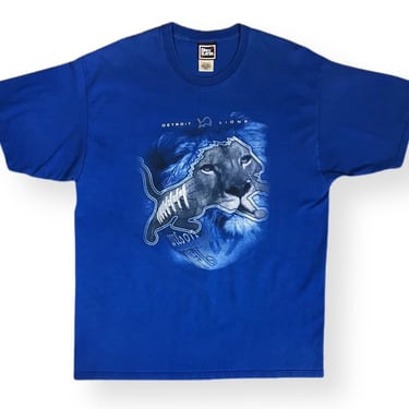 Vintage 90s Detroit Lions Pro Player T-Shirt Size XL 