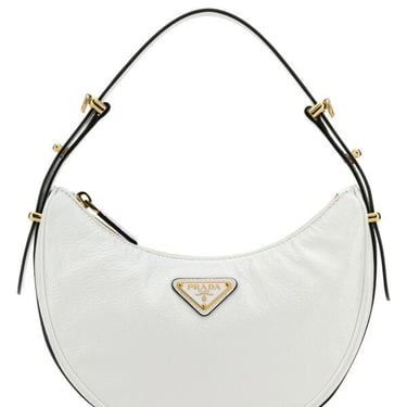 Prada Women White Naplak Arquã¨ Handbag