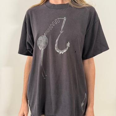 Heron and Fish Art Tee