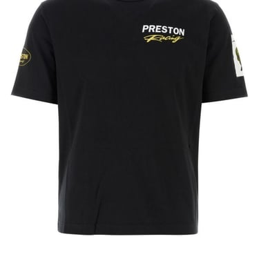 HERON PRESTON MAN Black Cotton T-Shirt