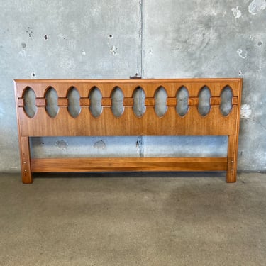 King Size 1950s Mid Century Modern Headboard By Heritage