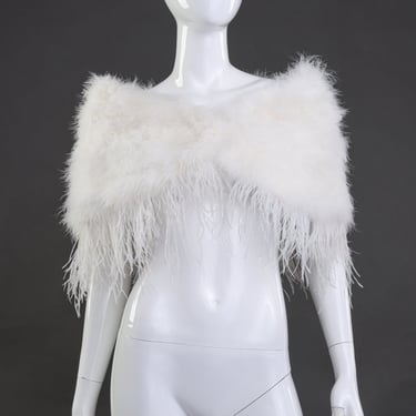 Feather Stole Capelet