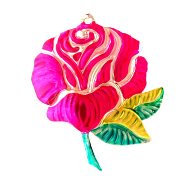 TTC Rose Tin Ornament