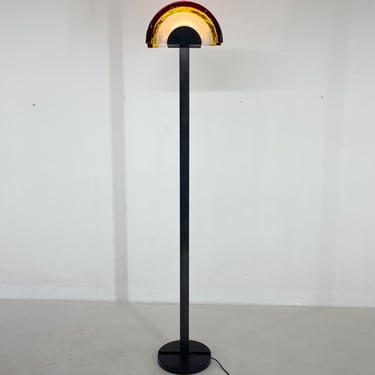 Rare 1980's Italian AV Mazzega Floor Lamp, Labelled, with Monogram / Italian Design / Vintage Design Lighting 