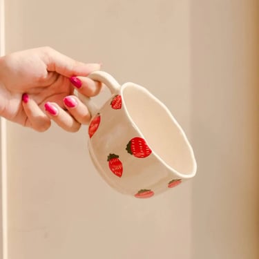 Ceramic Strawberry Coffee Mug