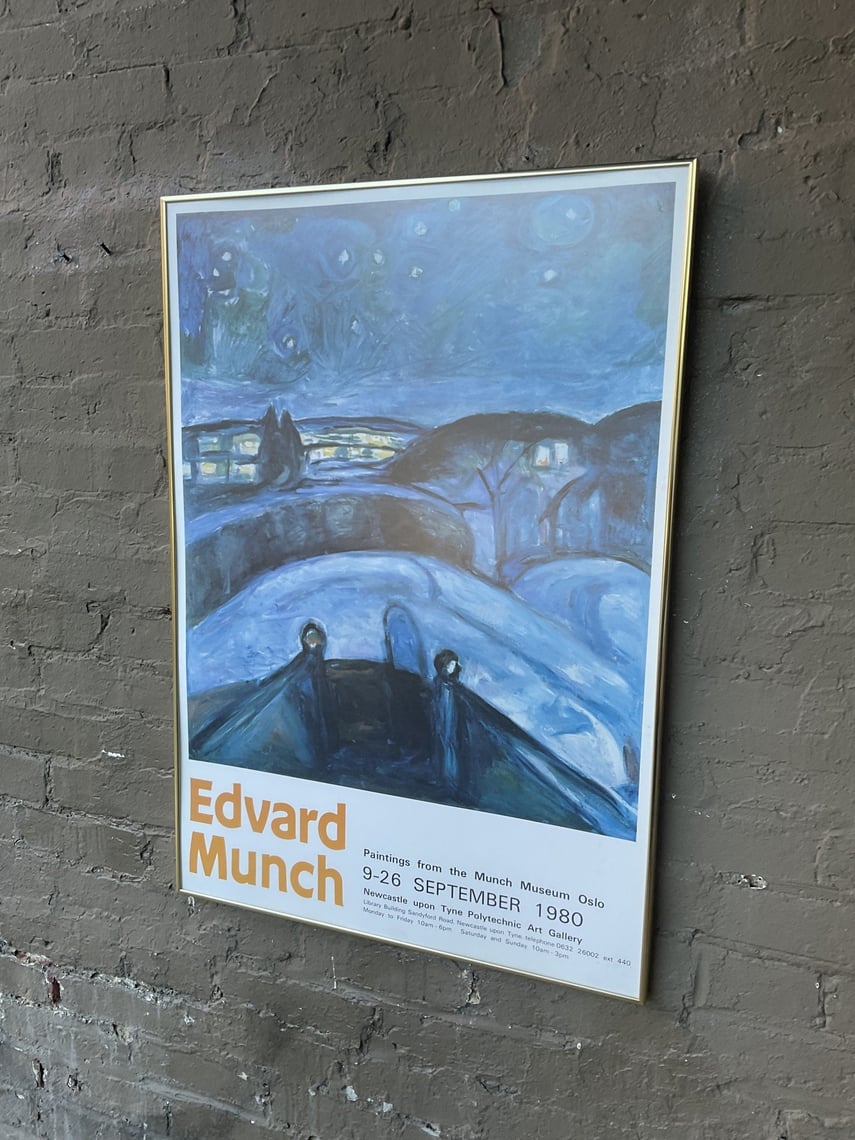 Edvard Munch Exhibition Poster, Sept. 1980 | GoodWood | U St ...