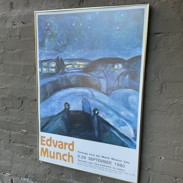 Edvard Munch Exhibition Poster, Sept. 1980