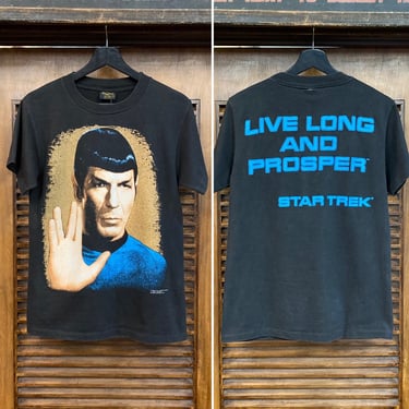 Vintage 1990’s Dated 1991 Mr. Spock Star Trek TV Show Cotton 2-Sided T-Shirt, 90’s Tee, 90’s Graphic Tee, 90’s Sci Fi, Vintage Clothing 