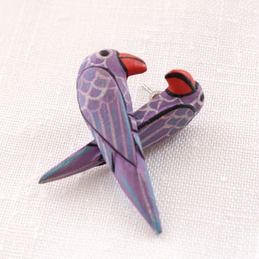 Lavender Parrot Earrings