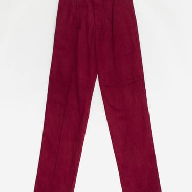 Deadstock 70s vintage Lee corduroy trousers 31 X 36 deep red soft cord, rare with original tags 