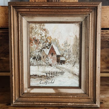 Original 19th c. Antique Oil Painting, by Caulfield 