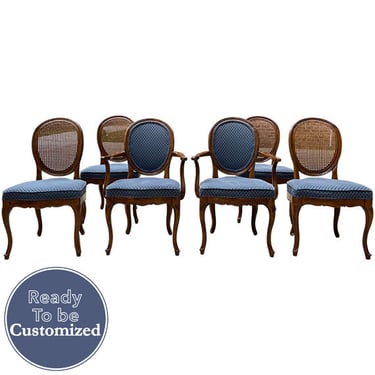 20.5&quot; Unfinished Vintage Chair Set of 6 #08772