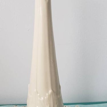 Lenox porcelain tall embossed WOODLANDS floral Bud Vase Fathers Day flower vase Masculine decor 