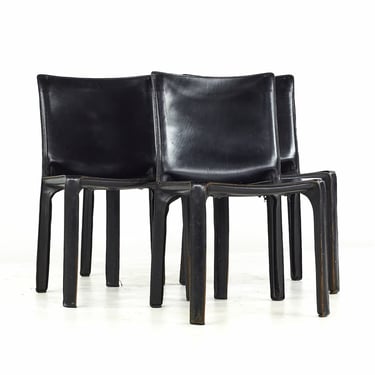 Mario Bellini for Cassina Mid Century Cab Side Chairs - Set of 4 - mcm 
