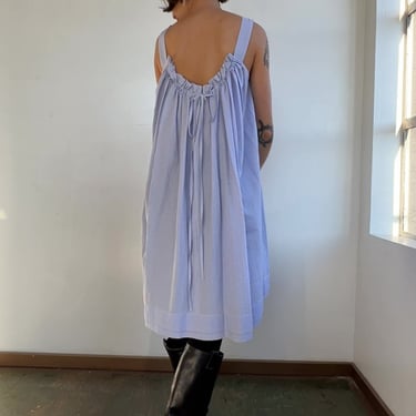 Seersucker Stripe Tent Dress (S)