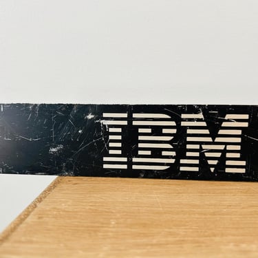 Vintage IBM System 370 Model 148 Computer Sign for Mainframe Computer 