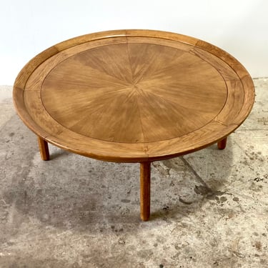 Vintage 1960s Mid Century Modern Coffee Table by Sophisticate For Tomlinson 54” Round 