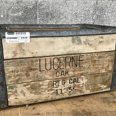 Antique Lucerne Milk Crate (Seattle)