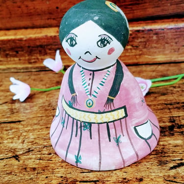 Navajo Pottery Doll~Small Hand painted Native American pottery~Native American Art~Southwest Pottery~Gifts for her~JewelsandMetals 