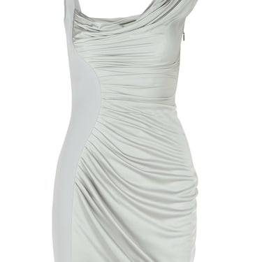 Versace 'Coktail' Silver Viscose Dress Women