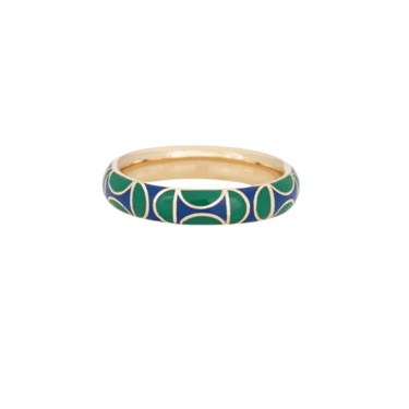 Deco Motif Enamel Band — Commitment, Curated