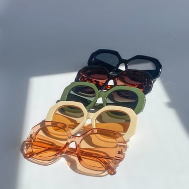 Oversized Hexagon Sunglasses