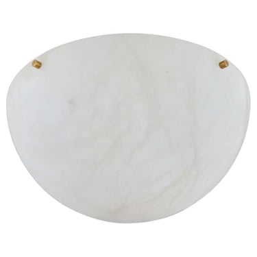 Modern Alabaster and Brass Moon Light Sconce by Denis de La Mesiere