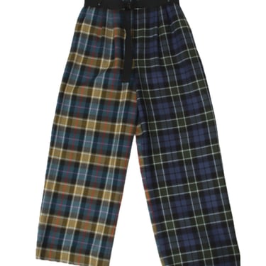 Tibi Tartan Pleated Trousers