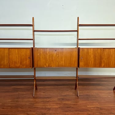 Erik Buch Freestanding Teak Wall Unit / Bookshelf