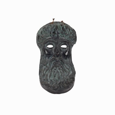 Jupiter of Istiea Terracotta Mask Face Sculpture Decorative Greece Wall Ceramic 