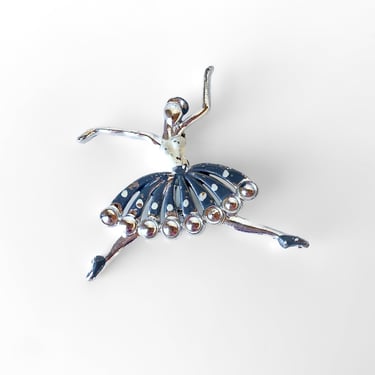 Silver Ballerina Brooch