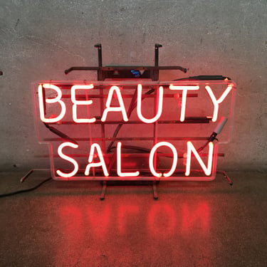 Original Vintage Beauty Salon Neon Sign
