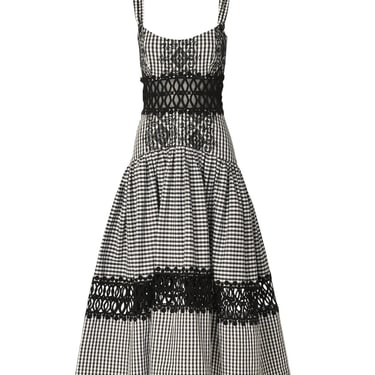 Amanda Dress - Black Embroidered