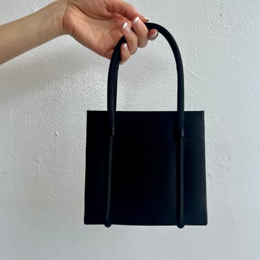 Black Satin Handbag