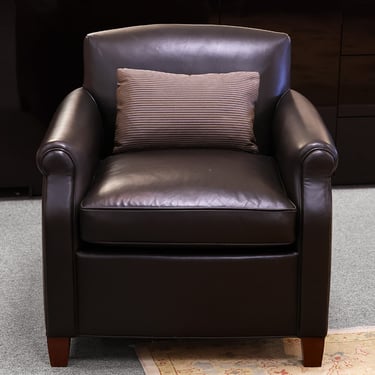 Hickory Leather Club Chair