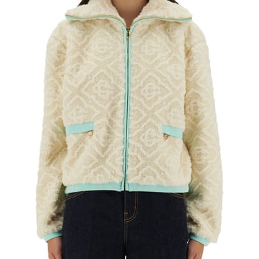Casablanca Women Monogrammed Fleece Jacket