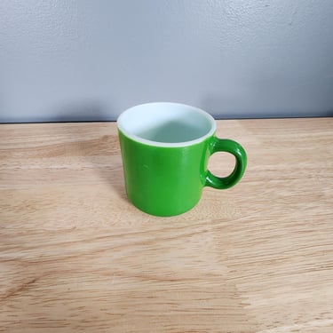 Vintage Hazel Atlas Green Coffee Mug 