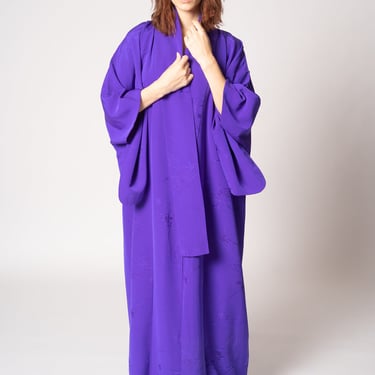 Ultraviolet Silk Kimono