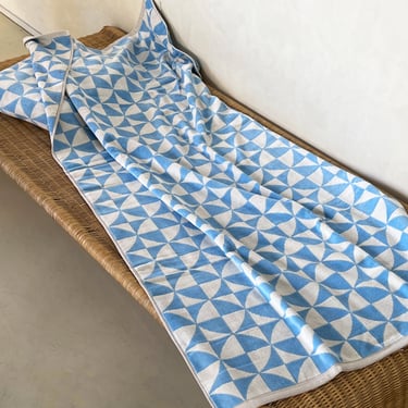 Baby Blue Quilted Towel