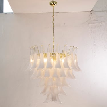 Petali suspension lamp Ø70 cm Made in Italy Murano glass, vintage chandelier 