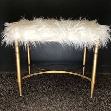 Shag Vanity Bench or Ottoman (Seattle)