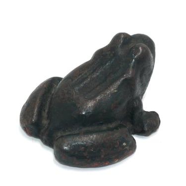 vintage Cast Iron Frog Doorstop 