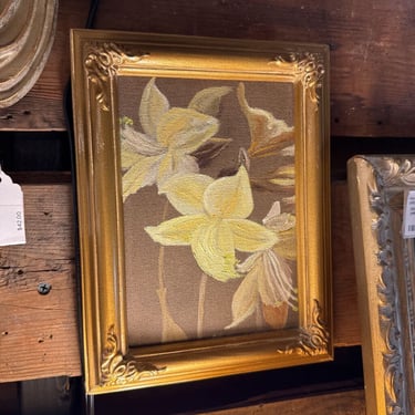 Small original art Lilies 7x9