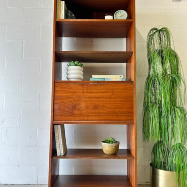 Mid Century Walnut Bookshelf by Founders