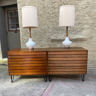 Mid century table lamp mid century accent lamp a pair 