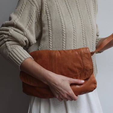 Beautiful Chestnut Leather Clutch