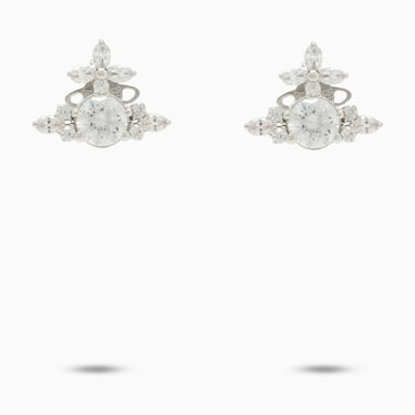 VIVIENNE WESTWOOD Silver earrings with crystals