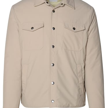 Eleventy Beige Wool Blend Jacket Man