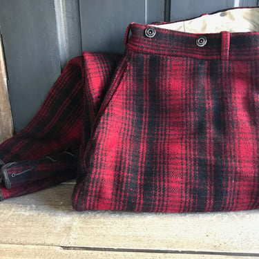 1950s Wool Hunting Trousers, Woolrich Woolen Mills, Woolrich Pa, Lumberjack, Original Label, Homestead Chore Wear 