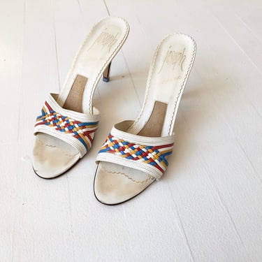 1960s Woven Mules 